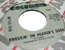 Bob Dylan Vinyl Single Schallplatte Knocking on Heavens Door