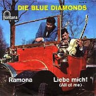 Blue Diamonds Ramona Deutsche Schlager Schallplatte Vinyl Single mit Original Bildhlle. Auch fr Jukebox und Musikbox geeignet.