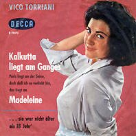 Vico Torriani Kalkutta liegt am Ganges Deutsche Schlager Schallplatte Vinyl Single mit Original Bildhlle. Auch fr Jukebox und Musikbox geeignet. 50er 60er Jahre Schlager