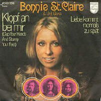 Bonnie St. Claire 'klopf an bei mir' Deutsche Schlager Schallplatte Vinyl Single mit Original Bildhlle. Auch fr Jukebox und Musikbox geeignet. 50er 60er Jahre Schlager