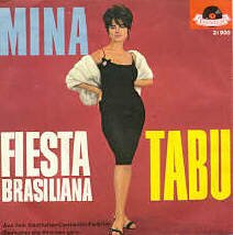 Muina Tabu Fiesta Brasiliana Deutsche Schlager Schallplatte Vinyl Single mit Original Bildhlle. Auch fr Jukebox und Musikbox geeignet. 50er 60er Jahre Schlager