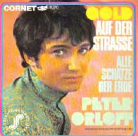 Peter Orloff Gold auf der Strasse Deutsche Schlager Schallplatte Vinyl Single mit Original Bildhlle. Auch fr Jukebox und Musikbox geeignet. 50er 60er Jahre Schlager