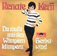 Renate Kern Du musst mit den Wimpern klimpern Deutsche Schlager Schallplatte Vinyl Single mit Original Bildhlle. Auch fr Jukebox und Musikbox geeignet. 50er 60er Jahre Schlager Auch fr Wurlitzer und Seeburg Musikbox und Jukebox geeignet