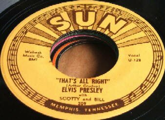 Elvis Presley That's all right Sun vinyl single No. 209 45rpm 7-inch Single Schallplatte auf dem Sun Label re 72