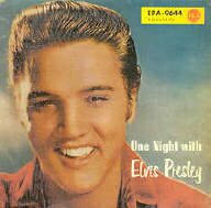 Elvis Presley German Vinyl EP 'One night with yozu? 1sdt pressing without titles on cover