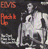 Elvis Presley Schallplatte Patch it up Vinyl Single 45 rpm vinyl record disque 45 tours disco 45 giri avec pochette originale portada Orignal-Bildhlle.Original picture sleeve. Alle Elvis Singles auch fr Musikbox und Jukebox wie Seeburg und Wurlitzer geeignet