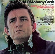 Johnny Cash Vinyl LP 'The World of Johnny Cash'. Johnny Cash Schallplatten Raritten auf Vinyl.