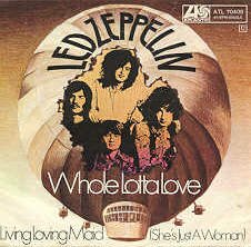 Led Zeppelin Vinyl Single 'Whole lotta love'. Original picture sleeve. Origina Bildhlle. Disco 45 giri con copertina originale. Disque 45 tours avec pochette originale