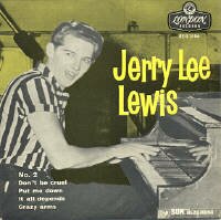 Rare Jerry Lee Lewis EP. 45 rpm vinyl record with picture sleeve in top condition. Schallplatte Single Vinyl 45rpm singles. Auch fr Jukebox und Musikbox wie Wurlitzer und Seeburg. Disque 45 tours avec pochette. Disco 45 giri con copertino