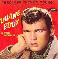 Duane Eddy Because they're young bw Rebel Walk Jamie 1156 Original USA 1960 pressing with pictures sleeve in top condition. Duane Eddy Schallplatte Single Vinyl 45rpm singles. Auch fr Jukebox und Musikbox wie Wurlitzer und Seeburg. Disque 45 tours Duane Eddy avec pochette. Disco 45 giri Duane Eddy con copertino.