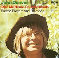 John Denver Vinyl Single Schallpaltte 'Take me home, country roads'. 45 rpmk vinyl record. John Denver Schallplatten. John Denver vinyl records. Disqeus 45 tours John Denver. diaschi 45 giri John Denver. Skivor. 