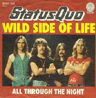 status quo picture sleeve vinyl single wild side of life